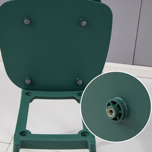 Matte Finish Plastic Dining Side Chair Stackable Open Back Dining Chair Clearhalo ' kitchen&dining_furn' 'Dining Chairs' 'Dining Tables & Seating' 'dining_chair' 'furn' 'furn_dining_chair' 'Furniture' 'furniture_dining_chair' 'Kitchen & Dining Furniture' 'kitchen' 1200x1200_592a71c2-ac36-4f06-99e9-cd79609142a1