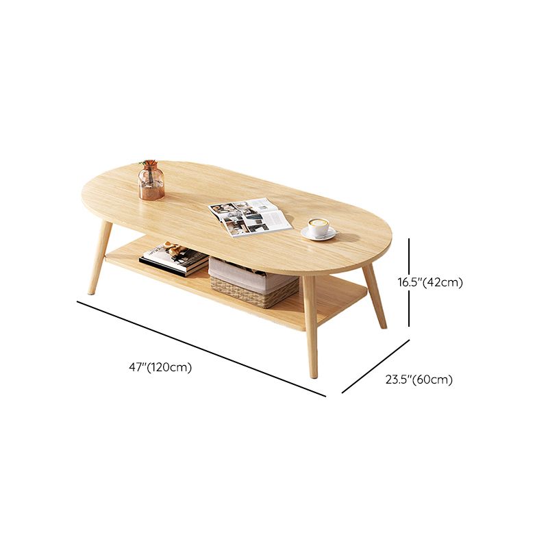Wood Coffee Table Modern Single Coffee Table with with Storage Drawers Clearhalo 'Coffee & Accent Tables' 'Coffee Tables' 'coffee_tables' 'furn' 'furn_coffee_tables' 'Furniture' 'Living Room Furniture' 1200x1200_592bbbfd-11ac-4f95-9372-6c858337b058