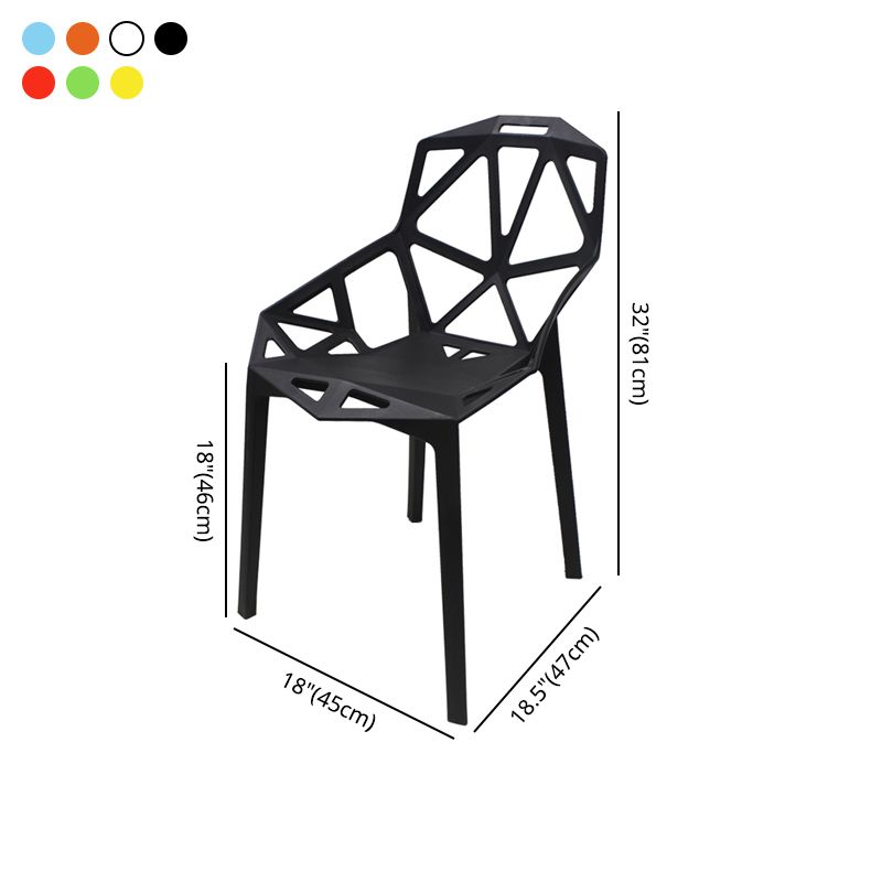 Contemporary Style Dining Chair Plastic Dining Arm Side Chair for Kitchen (Set of 4) Clearhalo ' kitchen&dining_furn' 'Dining Chairs' 'Dining Tables & Seating' 'dining_chair' 'furn' 'furn_dining_chair' 'Furniture' 'furniture_dining_chair' 'Kitchen & Dining Furniture' 'kitchen' 1200x1200_592be1dd-a0fd-405c-a61d-ac916ba31b2d