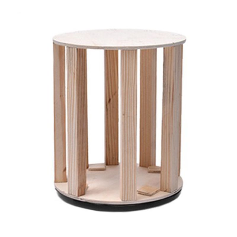 Contemporary Pouf Ottoman Fabric Upholstered Tufted Solid Color Cylinder Shape Ottoman Clearhalo 'furn' 'furn_ottomans_poufs' 'Furniture' 'Living Room Furniture' 'Ottomans & Poufs' 'ottomans_poufs' 1200x1200_592c00f4-52f1-4fad-b2d4-4dbcfa013e84