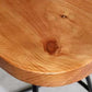 Taburete de bar de estilo industrial, taburete de bar de madera con patas de metal para el hogar