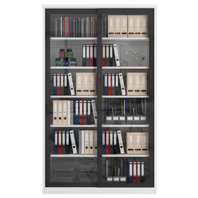 Classeur contemporain Bloc de couleur Blocage en métal avec étagères de rangement