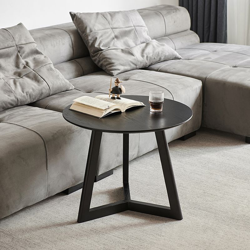 Tableau latérale rond en bois massif en bois massif scandinave 19,6 pouces