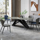 Stone Top Dining Table Traditional Luxury Table with Pedestal Base
