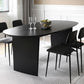 Solid Wood Contemporary Oval Dining Table Black Wood Top Table for Dining Room Clearhalo ' dining_table' 'Dining Tables & Seating' 'Dining Tables' 'furn' 'furn_dining_table' 'Furniture' 'furniture_dining_table' 'Kitchen & Dining Furniture' 'kitchen&dining_furn' 'kitchen' 'kitchen_dining_table' 1200x1200_5930d768-0b80-4363-9d43-c3024afaf22a
