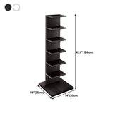 Contemporary 13.77" Wide Bookshelf Wood Geometric Shelf Bookcase Clearhalo 'Bookcases' 'furn' 'furn_bookcases' 'Furniture' 'Office Furniture' 1200x1200_5931e2d4-74f8-495a-a9a0-b5f268eb7c1a