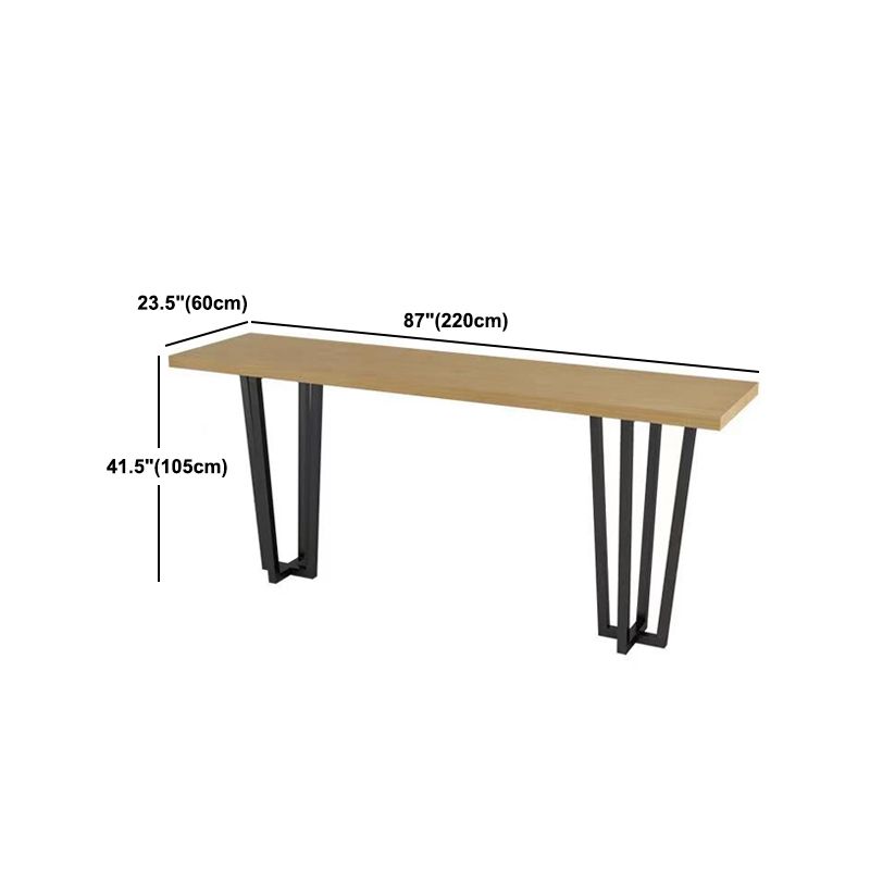 Coffee Shop Glam Bar Height Table Double Pedestal Solid Wood Hall/Pub Table Clearhalo 'Bar Furniture' 'Bar Tables' 'bar_tables' 'furn' 'furn_bar_tables' 'Furniture' 'Kitchen & Dining Furniture' 1200x1200_5931e6cc-9309-4b8e-b829-202486ec5d3a