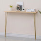 Tabella della console in legno massiccio rettangolare 31.49 "tavolo di accento alto con telaio di ferro