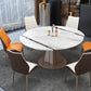 Drop-Leaf Dining Table Contemporary Pedestal Dining Room Table Clearhalo 'Dining Tables & Seating' 'Dining Tables' 'dining_table' 'furn' 'furn_dining_table' 'Furniture' 'Kitchen & Dining Furniture' 1200x1200_59339d71-f211-4de8-aecc-03d9cd97e19d