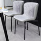 Contemporary Style Chairs Kitchen Armless Chair with Metal Legs Clearhalo 'Dining Chairs' 'Dining Tables & Seating' 'dining_chair' 'Furniture' 'furniture_dining_chair' 'Kitchen & Dining Furniture' 1200x1200_5935473c-10da-4dce-81a3-22982c1fda50