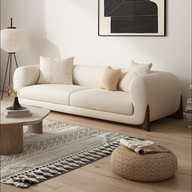 Sala de estar de estilo moderno loveseat de brazo de esmoquin apretado asiento trasero