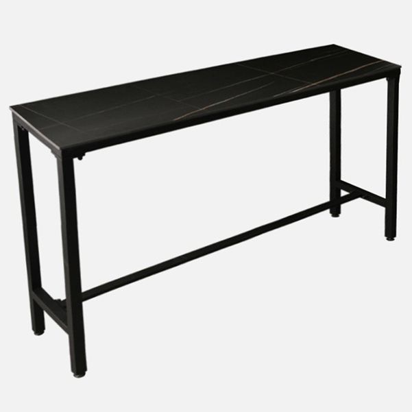 Industrial Rectangle Sintered Stone Table Dining Bar Counter Table for Kitchen Clearhalo 'Bar Furniture' 'Bar Tables' 'bar_tables' 'furn' 'furn_bar_tables' 'Furniture' 'furniture_bar_tables' 'Kitchen & Dining Furniture' 1200x1200_5938d37c-b726-4504-a0de-89bc6ddb6125