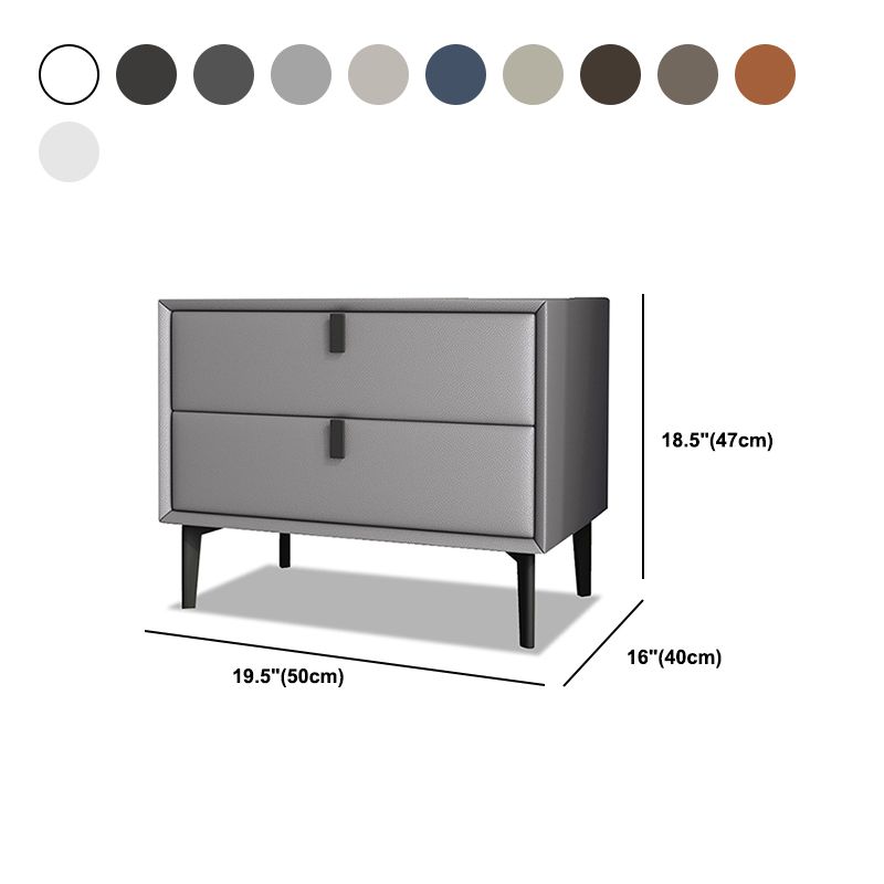 18.5" Tall 2 - Drawer Nightstand Modern Solid Wood Nightstand Clearhalo 'Bedroom Furniture' 'furn' 'furn_night_stand' 'Furniture' 'night_stand' 'Nightstands' 1200x1200_5938f449-1368-4cee-ba24-93dafab89e8f