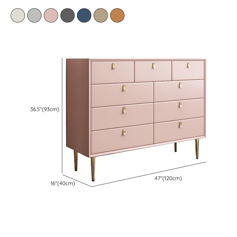 Commode de rangement en pierre Glam classique de 15,6 pouces de largeur avec 5/6/7/9 tiroirs
