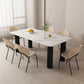 Modern Sintered Stone Dining Table Set 1/4/5/7 Pieces Dining Set Clearhalo 'Dining Room Sets' 'Dining Tables & Seating' 'dining_room_set' 'furn' 'furn_dining_room_set' 'Furniture' 'furniture_dining_room_set' 'Kitchen & Dining Furniture' 1200x1200_593b6da0-7032-4393-95bd-b5fb2cb37408