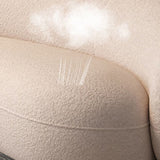 Sofa incurvé en laine contemporaine