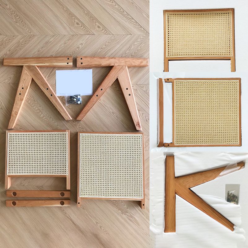 Woven Back Lounge Chair Basic Four Leg Solid Wood Chair with Cushion Clearhalo 'Accent Chairs' 'accent_chairs' 'Chairs & Seating' 'furn' 'furn_accent_chairs' 'Furniture' 'Living Room Furniture' 1200x1200_593c516b-3253-4ba8-9d9e-c5e9a77d2ca3