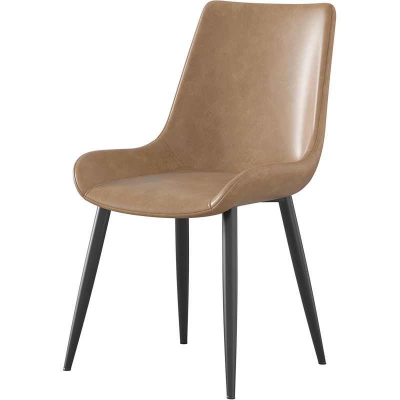 Metal Industrial Dining Side Chair Solid Back Dining Armless Single Chair Clearhalo ' kitchen&dining_furn' 'Dining Chairs' 'Dining Tables & Seating' 'dining_chair' 'furn' 'furn_dining_chair' 'Furniture' 'furniture_dining_chair' 'Kitchen & Dining Furniture' 'kitchen' 1200x1200_593c887d-ea29-47b7-9547-ccdf7d1500e9