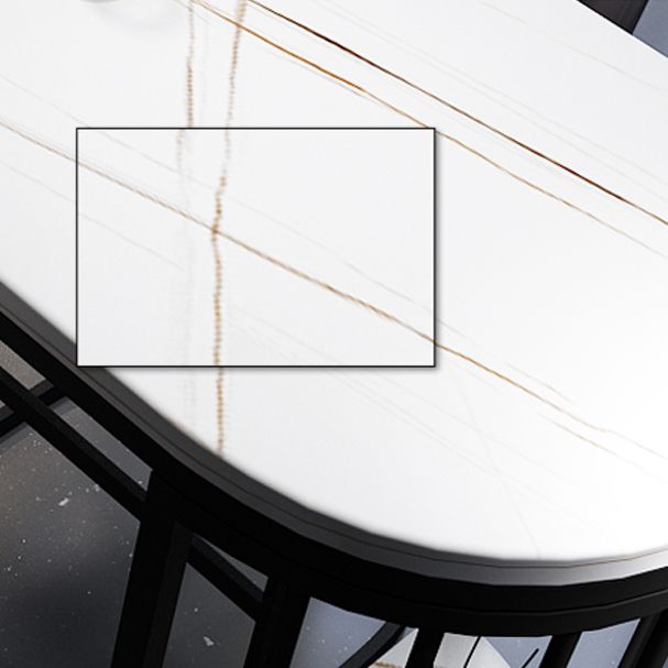 Modern White Marble Bar Table with Specialty Table Top Black Double Pedestal Table - 42" H Clearhalo 'Bar Furniture' 'Bar Tables' 'bar_tables' 'furn' 'furn_bar_tables' 'Furniture' 'furniture_bar_tables' 'Kitchen & Dining Furniture' 1200x1200_593d6a35-2be3-43af-9127-38b74285f239