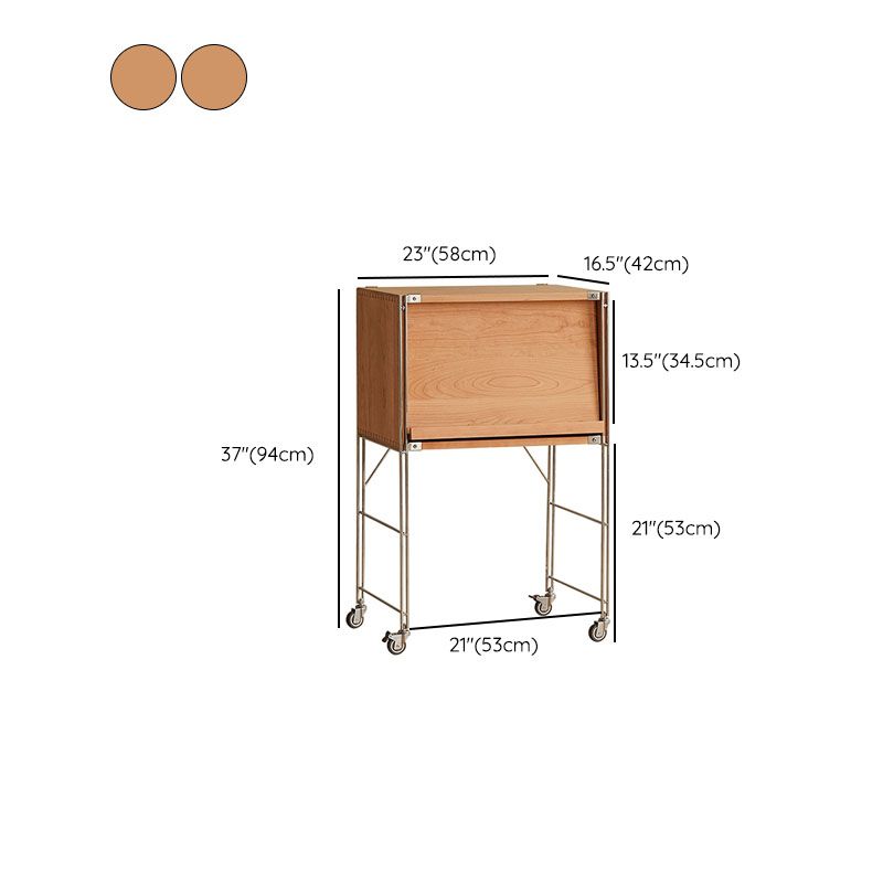 Contemporary Solid Wood Bookcase Closed Back Bookshelf with Cabinets Clearhalo 'Bookcases' 'furn' 'furn_bookcases' 'Furniture' 'Office Furniture' 1200x1200_593d8668-308b-445d-88df-4f70ecf18ed9