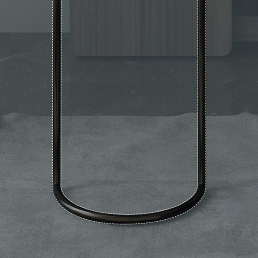 Mesa de barra de forma de ellipse mesa almacenable con soporte para el vino para la sala de estar