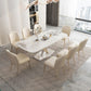 Glam Style Sintered Stone Dining Set 1/4/5/7/9 Pieces Dining Set Clearhalo 'Dining Room Sets' 'Dining Tables & Seating' 'dining_room_set' 'furn' 'furn_dining_room_set' 'Furniture' 'furniture_dining_room_set' 'Kitchen & Dining Furniture' 1200x1200_593fab8a-ad1e-405e-b79c-fc156711e909