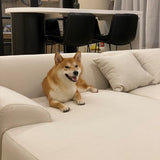 リネン埋め込み腕ソファ38 "wリビングルーム用のモダンなクッションソファ