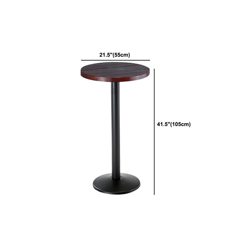 Mesa de comedor rectangular de madera maciza marrón para cocina y sala de estar