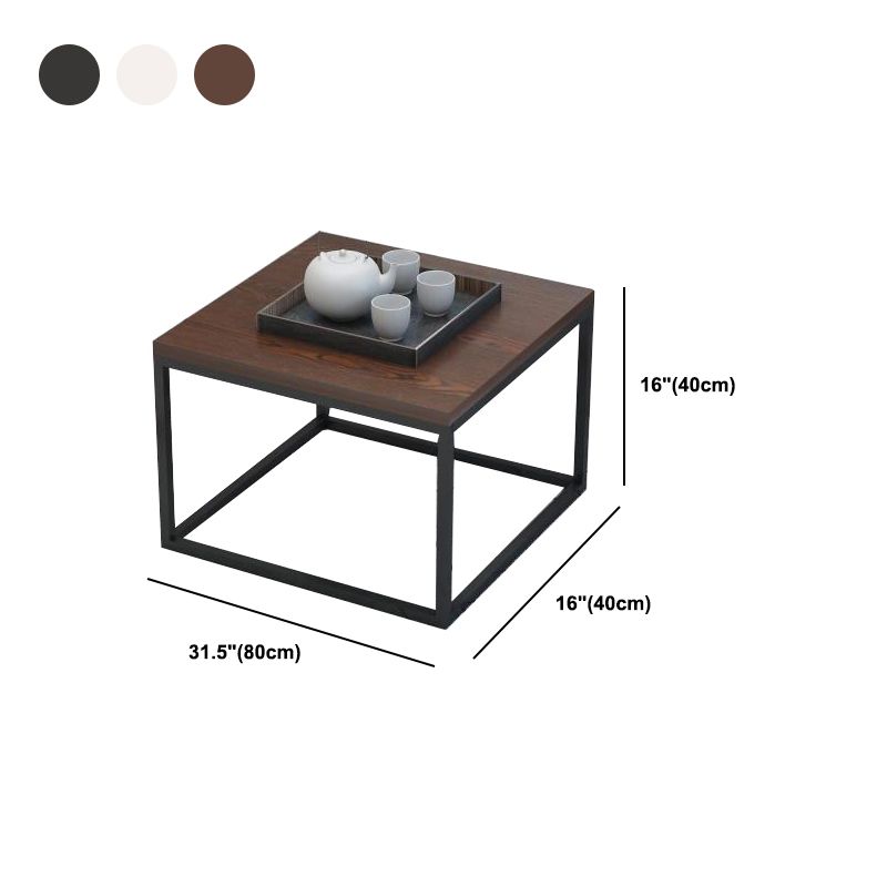 Rahmenbasis-Design, quadratischer/rechteckiger Massivholztisch für Couchtisch
