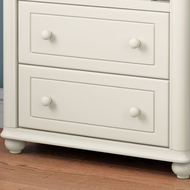 Estantería estándar de madera estantería contemporánea blanca con estantes