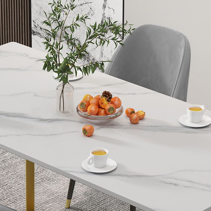 Glam Style 1/2/5 Pieces Dining Table Set Sintered Stone Table and Chair Set Clearhalo 'Dining Room Sets' 'Dining Tables & Seating' 'dining_room_set' 'furn' 'furn_dining_room_set' 'Furniture' 'furniture_dining_room_set' 'Kitchen & Dining Furniture' 'kitchen&dining_furn' 'kitchen' 1200x1200_5943d9ff-ea7d-4903-9b05-93231f65b310