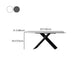 Black Frame Pedestal Casual Dining Table Modern Rectangle Dining Table with Stone Top Clearhalo 'Dining Tables & Seating' 'Dining Tables' 'dining_table' 'furn' 'furn_dining_table' 'Furniture' 'Kitchen & Dining Furniture' 1200x1200_5944248e-fb51-423b-84db-6366fb7c3e9e
