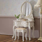 White Vanity Dressing Table Set Victorian Mirrored Wood Vanity Clearhalo 'Bedroom Furniture' 'furn' 'furn_makeup_vanities' 'Furniture' 'Makeup Vanities' 'makeup_vanities' 1200x1200_5944d255-00a5-4a43-8571-bab219d72835