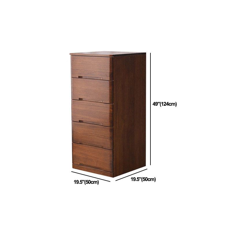 White and Brown Wooden Lingerie Chest Vertical Storage Chest Dresser with Wheels Clearhalo 'Bedroom Furniture' 'Dressers & Chests' 'dressers_chests' 'furn' 'furn_dressers_chests' 'Furniture' 1200x1200_5945c59d-9fa5-43ed-8340-897a17c9704b