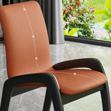 Modern Wood Dining Armless Chair Upholstered Side Chairs for Restaurant (Set of 2) Clearhalo ' kitchen&dining_furn' 'Dining Chairs' 'Dining Tables & Seating' 'dining_chair' 'furn' 'furn_dining_chair' 'Furniture' 'furniture_dining_chair' 'Kitchen & Dining Furniture' 'kitchen' 1200x1200_59463a77-f54c-4585-a7a7-6663f1c292c3
