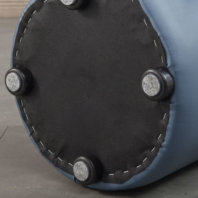 Modern Round Ottoman Solid Color Genuine Leather Tufted Pouf Ottoman Clearhalo 'furn' 'furn_ottomans_poufs' 'Furniture' 'Living Room Furniture' 'Ottomans & Poufs' 'ottomans_poufs' 1200x1200_59466286-ccfb-4e98-9736-bb6791694078