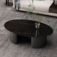 Glam Slate Coffee Cocktail Table Frame Oval Coffee Table for Home Clearhalo 'Coffee & Accent Tables' 'Coffee Tables' 'coffee_tables' 'furn' 'furn_coffee_tables' 'Furniture' 'Living Room Furniture' 1200x1200_594b0e71-29f3-4ddf-b3f9-7d9240c21304