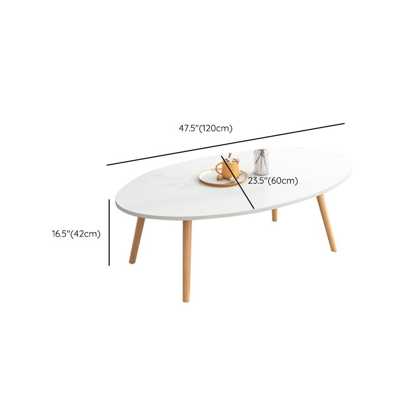 Minimalistic Single Coffee Table Wood Contemporary Cocktail Table with Shelf Clearhalo 'Coffee & Accent Tables' 'Coffee Tables' 'coffee_tables' 'furn' 'furn_coffee_tables' 'Furniture' 'Living Room Furniture' 1200x1200_594b476a-e24d-40c7-8707-582c11097502