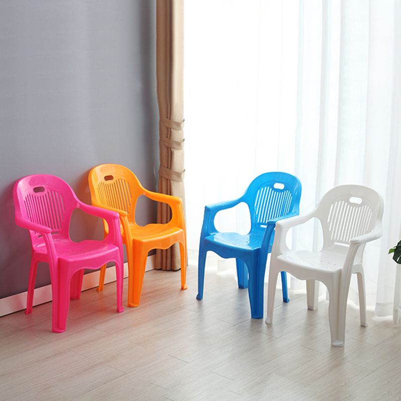 Modern Plastic Dining Room Chair Stacking Dining Arm Chair for Restaurant Clearhalo ' kitchen&dining_furn' 'Dining Chairs' 'Dining Tables & Seating' 'dining_chair' 'furn' 'furn_dining_chair' 'Furniture' 'furniture_dining_chair' 'Kitchen & Dining Furniture' 'kitchen' 1200x1200_594b52f5-24e5-4917-accc-f4020071007d