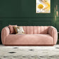 Nordic Sewn Pillow Back Sofa 31.5" High Velvet Tuxedo Arm Sofa Clearhalo 'furn' 'furn_sofas' 'Furniture' 'furniture_sofas' 'kitchen' 'kitchen_sofas' 'Living Room Furniture' 'Sofa' 'sofas' 1200x1200_594b5837-b02f-4232-be1e-656360b89476
