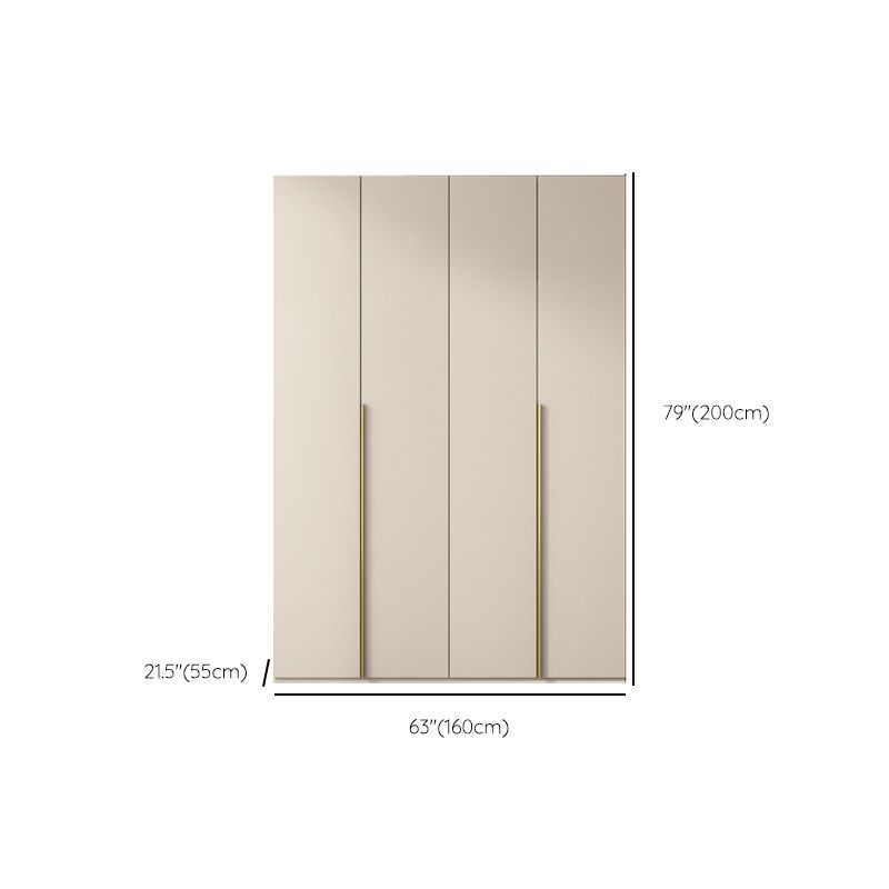 Holzgarderobe Armoire mit Regalen moderner Kleiderschrankschrank