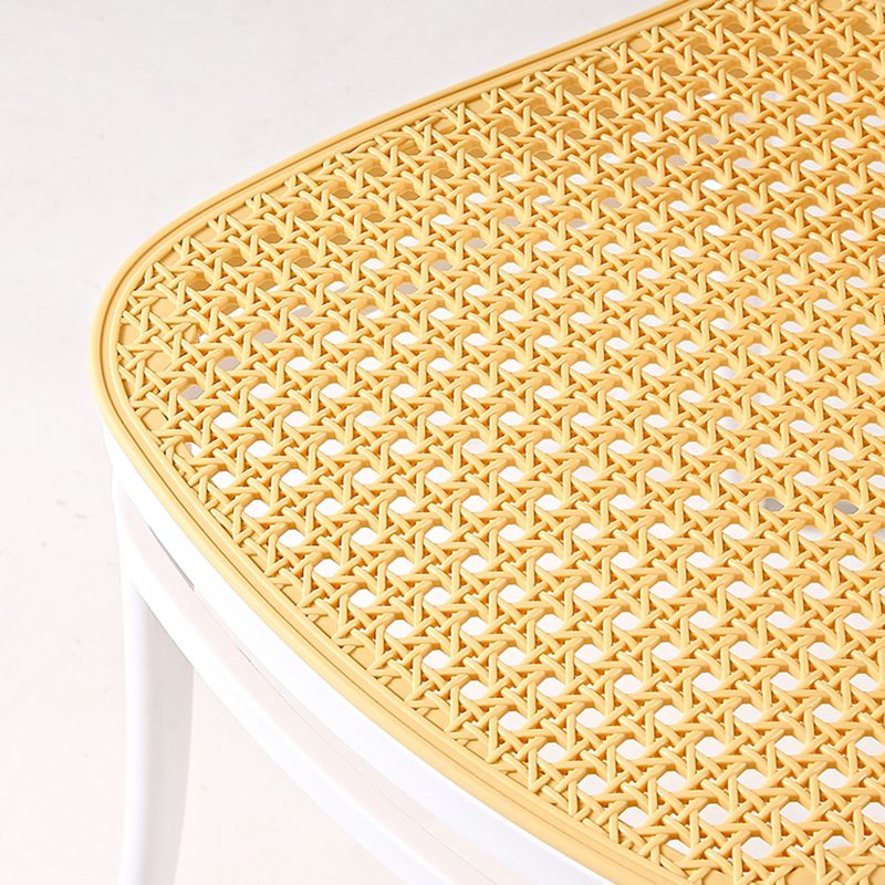 Contemporary Style Armless Chair Plastic Open Back Side Chair for Restaurant Bedroom Clearhalo 'Dining Chairs' 'Dining Tables & Seating' 'dining_chair' 'furn' 'furn_dining_chair' 'Furniture' 'Kitchen & Dining Furniture' 1200x1200_5950bcb7-3d82-40fd-8642-e40c9ad84248