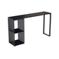 Industrial Stone Top Bar Dining Table Rectangle Bar Table with Storage Base Clearhalo 'Bar Furniture' 'Bar Tables' 'bar_tables' 'furn' 'furn_bar_tables' 'Furniture' 'Kitchen & Dining Furniture' 1200x1200_59517a4b-3665-4c4c-a4f5-6a23667556a8