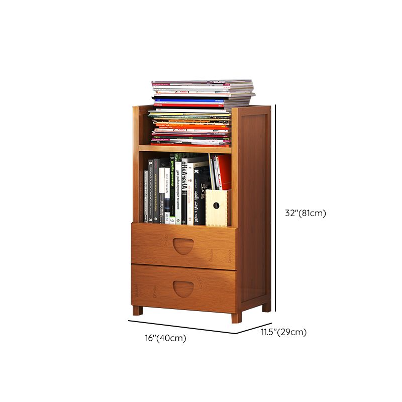 Closed Back Bamboo Bookshelf Contemporary Vertical Bookcase for Home Clearhalo 'Bookcases' 'furn' 'furn_bookcases' 'Furniture' 'Office Furniture' 1200x1200_595603e2-9de5-42b5-9def-ffe861cad070