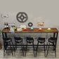 1/6/11 Pieces Industrial Rectangular Pub Table Set Solid Wood Counter Table Set Clearhalo 'Bar Furniture' 'furn' 'furn_home_bar_bar_sets' 'Furniture' 'Home Bars & Bar Sets' 'home_bar_bar_sets' 'Kitchen & Dining Furniture' 1200x1200_5957be34-d8fa-43ea-b213-8a228b0e70e2
