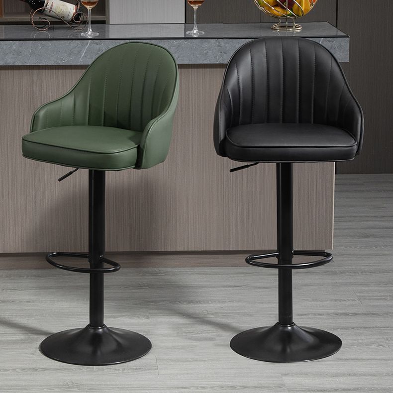 Modern Rotatable Liftable Counter Stool Steel Household Bar Stool with Cushion Clearhalo 'Bar Furniture' 'Bar Stools' 'bar_stools' 'furn' 'furn_bar_stools' 'furniture_bar_stools' 'Kitchen & Dining Furniture' 'kitchen&dining_furn' 'kitchen' 'kitchen_furn' Furniture' 1200x1200_5957fafb-f63b-4a5f-8208-d91d38a136db