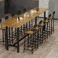 Industrial Rectangle Counter Table Wooden Counter Table for Restaurant Clearhalo 'Bar Furniture' 'Bar Tables' 'bar_tables' 'furn' 'furn_bar_tables' 'Furniture' 'Kitchen & Dining Furniture' 1200x1200_59582f33-5738-4996-85af-de659061c399