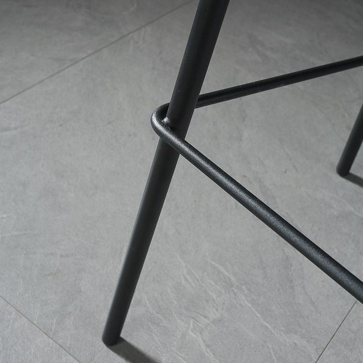 Industrial Matte Finish Leather Barstool Living Room Low Back Stool Clearhalo 'Bar Furniture' 'Bar Stools' 'bar_stools' 'furn' 'furn_bar_stools' 'Furniture' 'furniture_bar_stools' 'Kitchen & Dining Furniture' 1200x1200_595b1026-7f6d-42eb-99e0-ebd02a450ab3