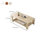 Contemporary Wooden with Storage Shelf Rectangular Single Coffee Table Clearhalo 'Coffee & Accent Tables' 'Coffee Tables' 'coffee_tables' 'furn' 'furn_coffee_tables' 'Furniture' 'Living Room Furniture' 1200x1200_595ba7e4-98d5-48bc-9d7d-0fbe4673db74