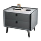Modern Bedside Night Table Stone Top Nightstand with 2-drawers Clearhalo 'Bedroom Furniture' 'furn' 'furn_night_stand' 'Furniture' 'night_stand' 'Nightstands' 1200x1200_595dcbc5-b8f5-45d1-a46e-b9586261b0b8